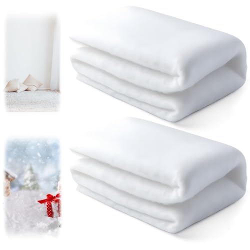 BDBFPAN 2 Stück Schneedecke Deko Weihnachten,Kunstschnee(33 * 120cm),...