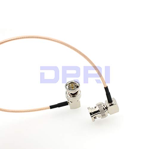 DRRI BNC Male Right Angle to BNC RG179 75ohm 3G HD SDI 4K Video Cable for Sony FS5 to Atomos Shogun Inferno (45CM) - Image 4