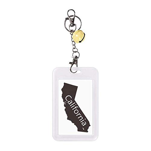 Badge protection carte crédit Californie cloche jaune étui rigide anti-scan sans contact