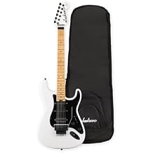 Jackson 50th Anniversary Iron Maiden Adrian Smith Jackson SC1 Right-Handed 6-String Electric Guitar with Alder Body, DiMarzio DP100 Bridge, and Fender Noiseless Sumerian Cobalt Pickups Snow White