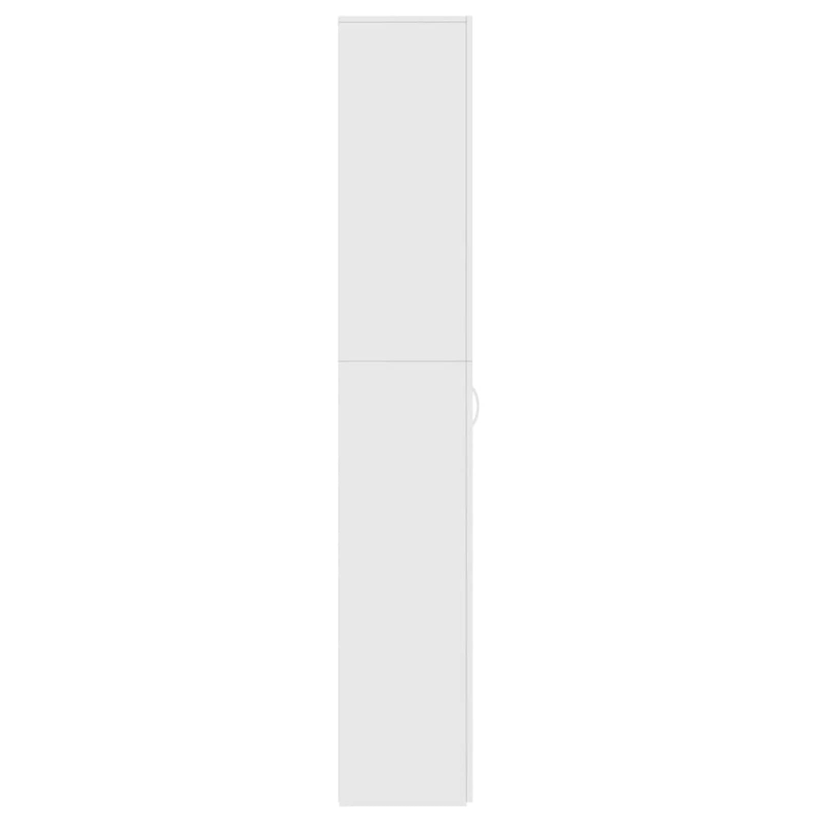 Lechnical Armadio per Ufficio Bianco 60x32x190 cm in Legno Multistrato,Armadio per Ufficio,Armadi Archivio,Armadio per Collezione per Ufficio