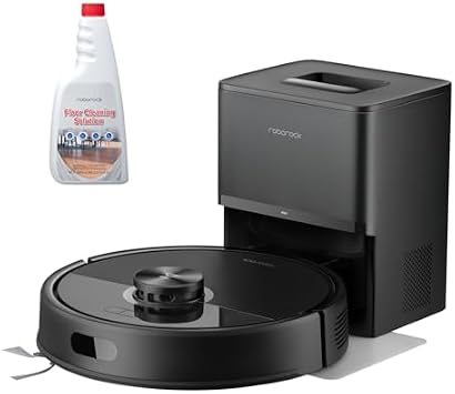 roborock Q7 M5+ Robot Vacuum and Mop Black with Official Floor Cleaning Solution