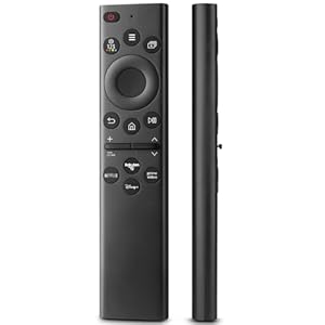 1 Stück Ersatz für Fernbedienung Samsung Fernseher, The Frame Fernbedienung mit Rakuten TV, Disney, Prime Video, Netflix Schnelltasten, kompatibel mit Samsung Smart TVs