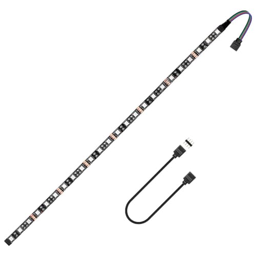 LED RGB PC Light Strip 1PCs 19.7in RGB LED Strip voor 12V 4-Pin RGB LED Header voor ASUS Aura Sync, Gigabyte RGB Fusion, Light, ASRock RGB
