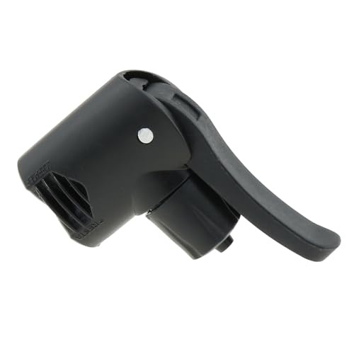 DGZZI Braçadeira inflável de plástico preto com furo duplo para bicicleta adaptador de bomba adaptad