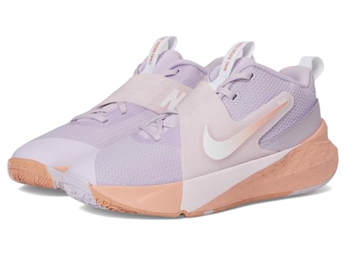 Nike Team Hustle D 12 (Big Kid) Sneaker, Doll/Apricot Agate/Pearl Pink/White, 5 US Unisex
