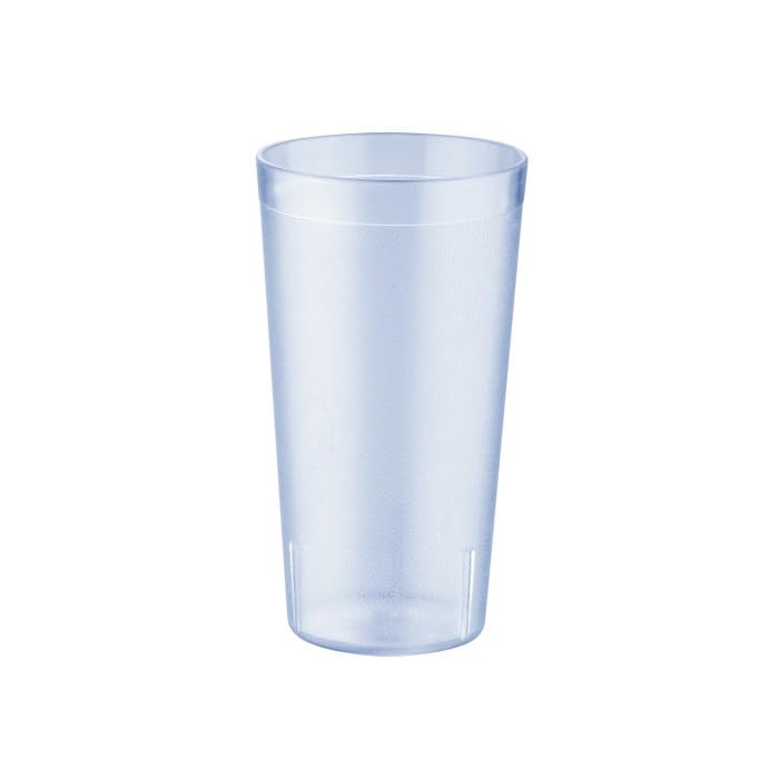 CAC Poly Pebbled Tumbler Blue 12 oz by CAC China – 12oz, 12 ounces, Plastic, Blue, Pack of 99