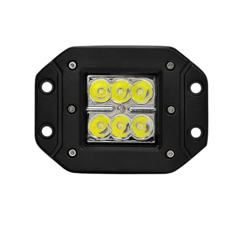 Phare avant LED 12V 24V de 18W encastrable pour camion et auto