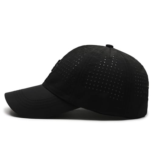 Image of Quick Dry Fit Baseball Cap - Water Repellent Sun Hat for Fishing, Running, Hiking, Golf, Surfing, Sailing, Boating