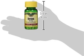 Spring Valley - Iron 65 mg, 200 Tablets - Equivalent to 325 mg Ferrous Sulfate, Twin Pack