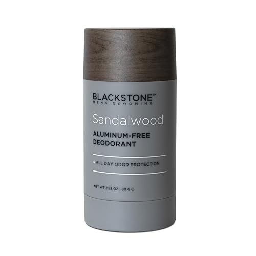 Image of Blackstone Men's Grooming Aluminum-Free Deodorant - All Day Odor Protection | Long Lasting Protection - Sandalwood (2.82 oz)