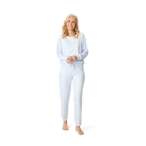 Image of PJ Salvage Women's [Amazon Exclusive] Cloud Jersey Jogger Pajama 2-piece Pj Set