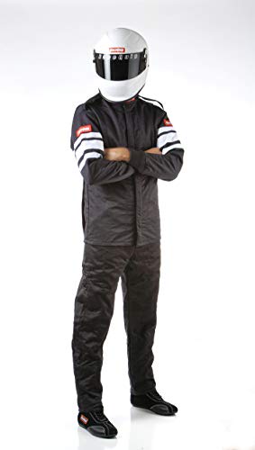 Racequip Racing Driver Fire Suit Jacket Multi Layer Sfi 3.2A/ 5 Black Large 121005 #TOP3