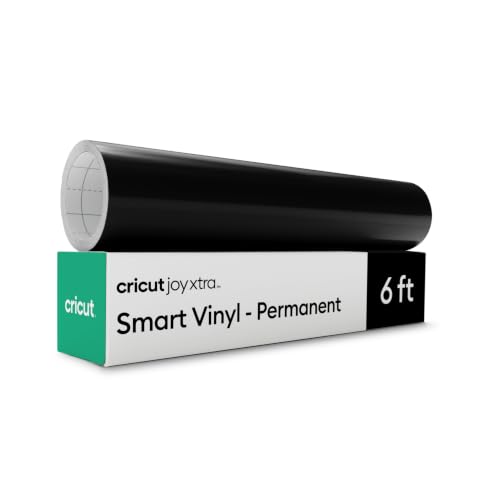 Image of Cricut Smart Vinyl - Permanent, Black, 9.5 in x 6 ft Bulk (1)
