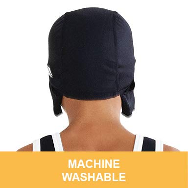 Matman Usa, Adult Wrestling Hair Cap, Hair Cover, W/Loops (Black) #TOP3