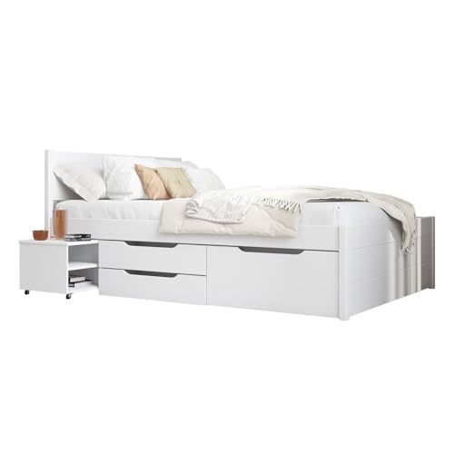 Inter Link -Bett mit Schubladen - Einzelbett 90x200 cm...