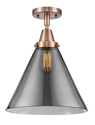 Innovations 447-1C-AC-G43-L One Light Flush Mount from Franklin Restoration Collection