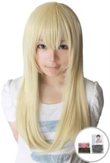 Amazon Eastern Giraffe 2種類ウィッグネット付 ライトゴールド ウィッグ 60cm ミニヘアアクセ付 ゴールド 金髪 ロング 耐熱高品質 コスプレ 仮装 通販