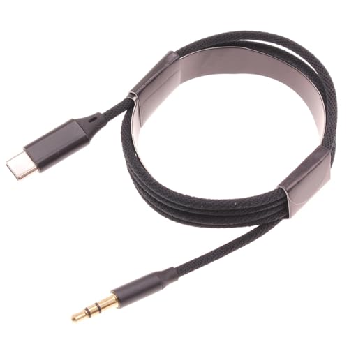 Cable Aux USB-C a Jack 3.5mm trenzado compatible Car Stereo miniatura 1
