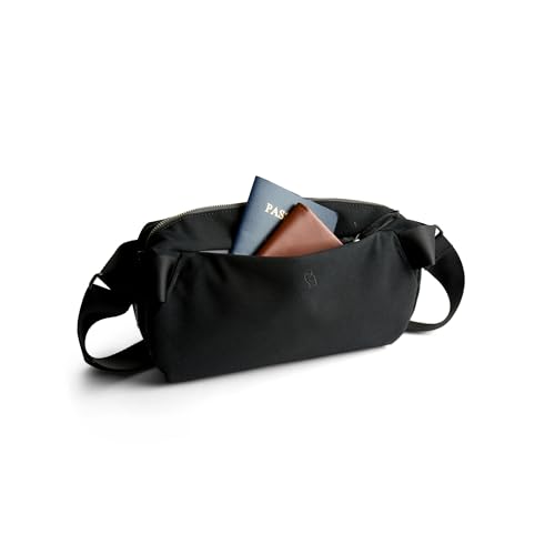 Image of Bellroy Classic Sling (everyday 5 liter minimalist crossbody bag with internal organization, adjustable crossbody strap, and auto-compression system) - Black