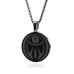 Sports necklace - Football Black