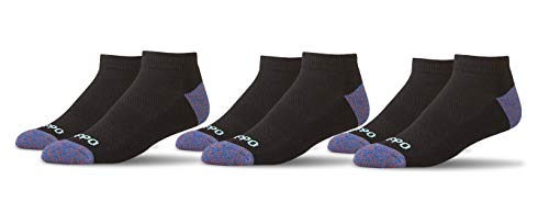 Men's Performance No-Show Socks – XXL Size 15–18 – 3-Pack Coolmax Padded Athletic Socks for Big Feet Comfort
