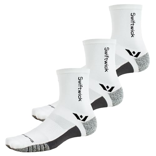 Image of Swiftwick- FLITE XT FIVE Running & Golf Socks, Fitness, Ultimate Stability, Non-Slip Crew Socks