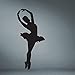 Stickers Muraux Danseuse De Ballet Silhouette Vinyle Amovible Mur Art Décor Filles Chambre Danseurs Danseurs Ballerine Danseur Danse Studio 90X40 Cm