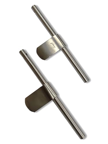Image of Godrej Door Fitting | Aldrop Lock for Left & Right Handed Doors | Suitable for Main & Inner Doors of Residential & Commercial complexes | Size 12 x 200 mm | Satin Finish|Pack of 2