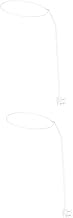 Toyvian 2 Peças Suporte De Rede Infantil Suporte De Rede De Bebê Suporte De Rede De Berço Suporte De Rede Para Berços De Cama Para Bebês Suporte De Rede De Berço Cúpula Branca Cama