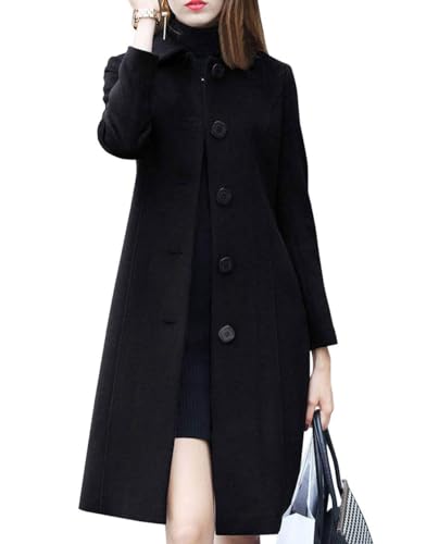 Amazon.com: chouyatou Women's Fall Winter Elegant Single Breasted