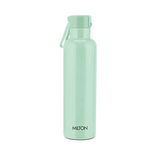 Image of Milton Felice 900 Thermosteel Water Bottle 715 ml, 24 Hr Hot and Cold I Leak Proof Lid, ISI Certified I Vacuum Insulated I for Office, Gym, School I Light Green
