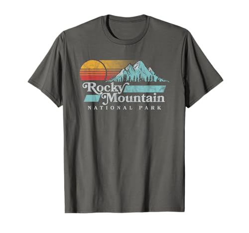 Rocky Mountain National Park Vintage Distressed Graphic Camiseta