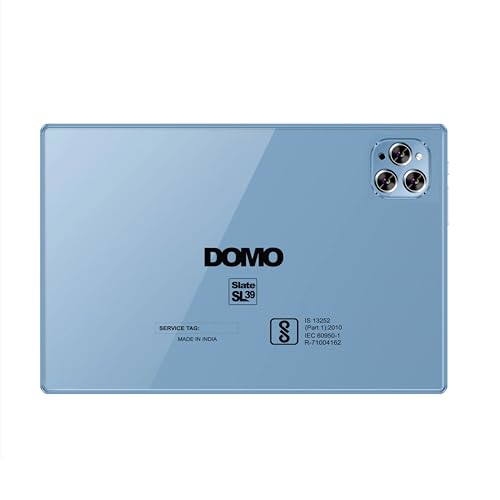 Image of DOMO Slate SL39 10.1-Inch 4G Tablet PC, 4GB RAM + 32GB inbuilt Storage,1TB Expandable, Dual SIM Slot, Octa Core CPU, GPS, Bluetooth (Blue)