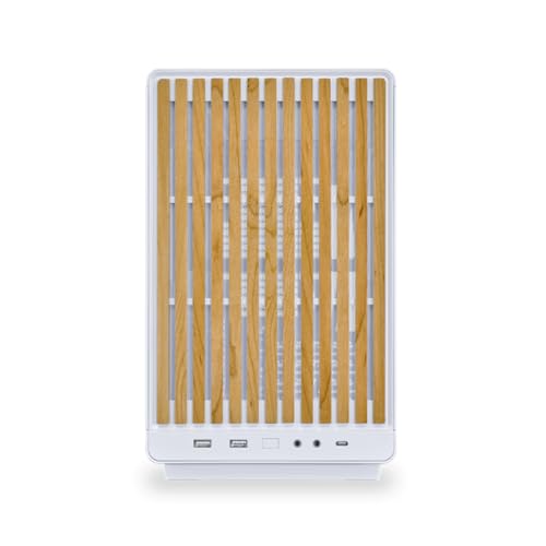 LIANLI コンパクトPCケース A3-mATX-WDG White 木製フロントパネル 強化ガラスサイドパネル 容量26.3リットル Micro ATX/Mini-ITX規格対応 360mmラジエーター搭載可能 ATX/SFX/SFX-L電源対応 日本正規代理店品