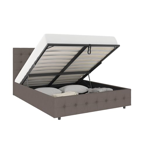 DHP Cambridge Gas Lift Upholstered Platform Bed...
