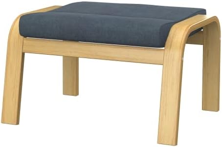 Soferia Replacement Compatible Cover for Poäng Footstool, Fabric Softi Grey