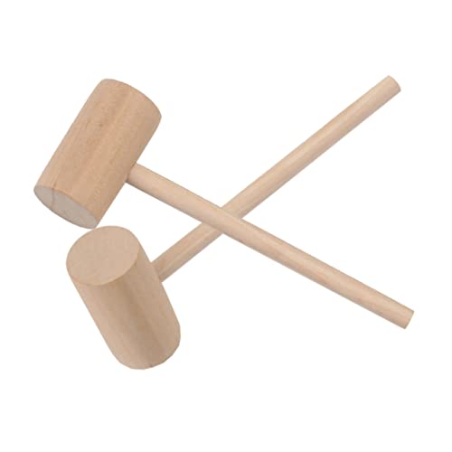 COHEALI 60 Peças De Madeira Mini Biscoitos De Comida Natural Kidcraft Playset Mini Martelo Martelo D
