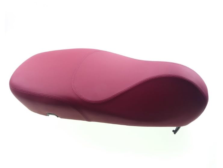 Sella Completa Rossa compatibile con Vespa Primavera 50 125 150, Ricambio OEM con Gancio