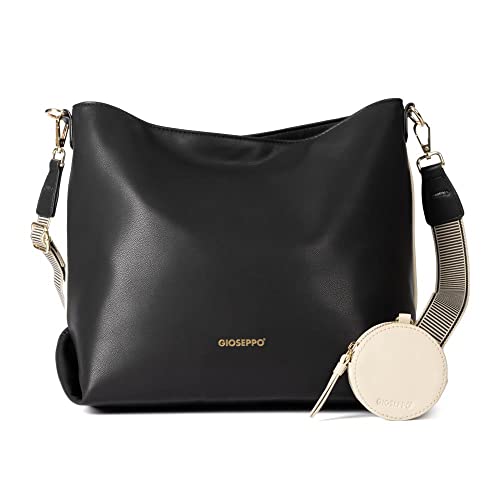 Sac Shopper Marron avec Détails Roses KALLHAM par GIOSEPPO