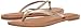 Amazon Essentials Women's Thong Sandal, Gold, 9