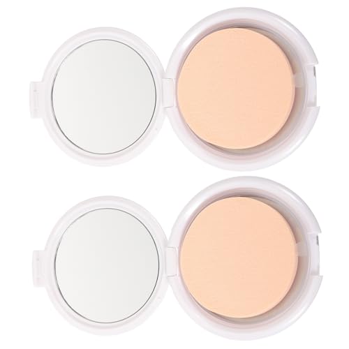 PLAFOPE Mini Empty Cushion Foundation Cream Box Portable Travel Case Makeup Foundation Container Powder Puff Box Blusher Containers