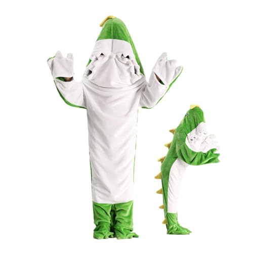 Couverture à capuche dinosaure pour animaux : pyjama combinaison doux pour grands chiens