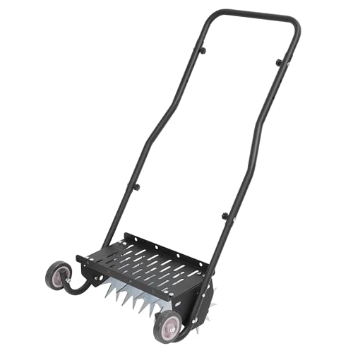 WUTIST Push Spike Aerator Rolling Lawn Aerator, Rotary Spike Lawn