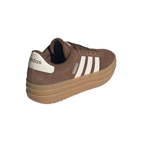 Image of adidas Womens Vl Court Bold Lace Up Sneakers Shoes Casual - Pink
