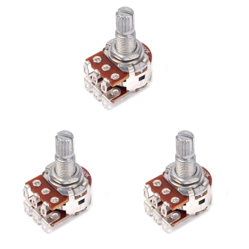 Abaodam Pack of 3 MN500K Push Pull Potentionmeter Guitar Control Tone Volume Pots Guitar Bass Accessories