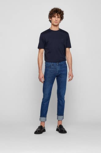 BOSS Men's Small Logo Cotton Crewneck T-Shirt4