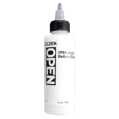 GOLDEN OPEN Acrylic Medium (Gloss), 4 fl. oz. Bottle