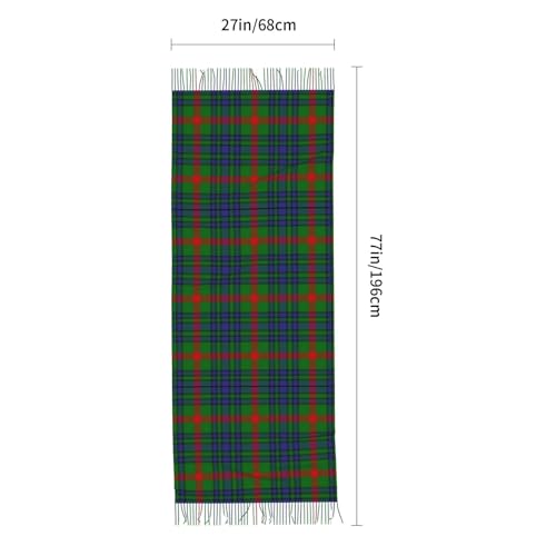 Clan Stewart Hunting Tartan Imitation Cashmere Tassel Scarf Winter Scarf Autumn Softest Classic Warm 5