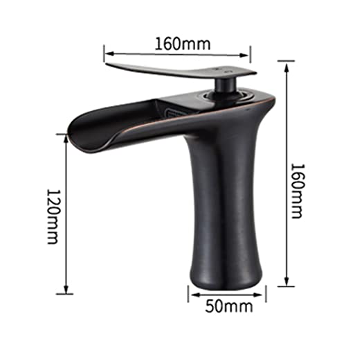 Grifo de lavabo vintage monomando con acabado retro estructural 6